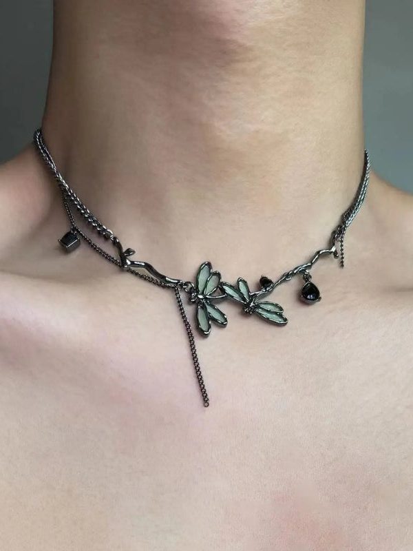 Fairycore Dragonfly Necklace
