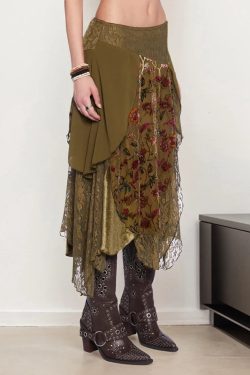 Fairycore Layered Midi Skirt