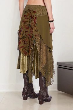 Fairycore Layered Midi Skirt