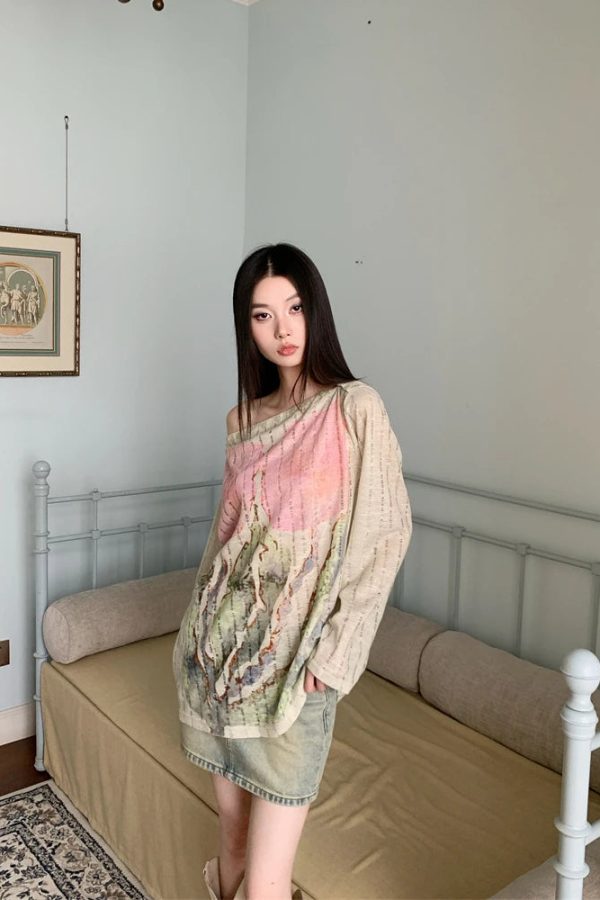 Fairycore One Shoulder Top