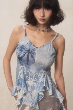 Fairycore Ruffled Top