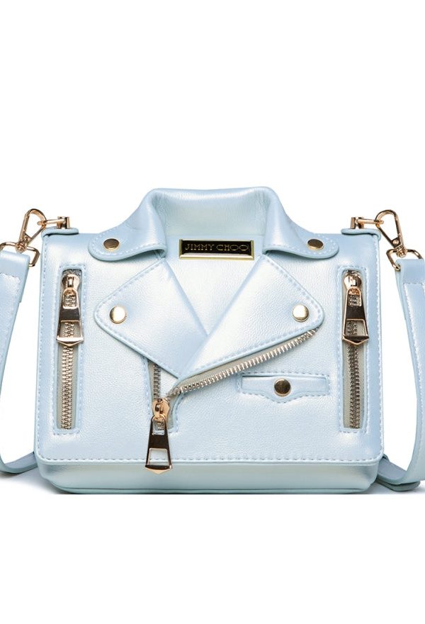 Fashion Black Zippered Faux Leather Messenger Bag