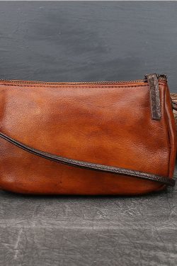 Fashion Brown Multicolour Feather Embossing Calf Leather Satchel Handbag