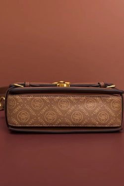 Fashion Brown Patchwork Versatile Calf Leather Mini Bag