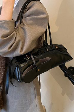 Fashion Coffee Durable Faux Leather Hobo Bag