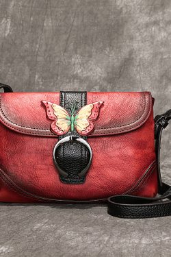 Fashion Green Animal pattern Paitings Calf Leather Satchel Handbag