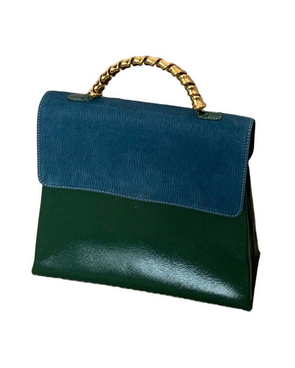 Fashion Green Durable Calf Leather Micro Bag