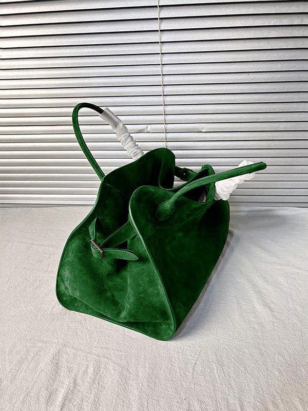 Fashion Green Large Capacity Suede Tote Handbag