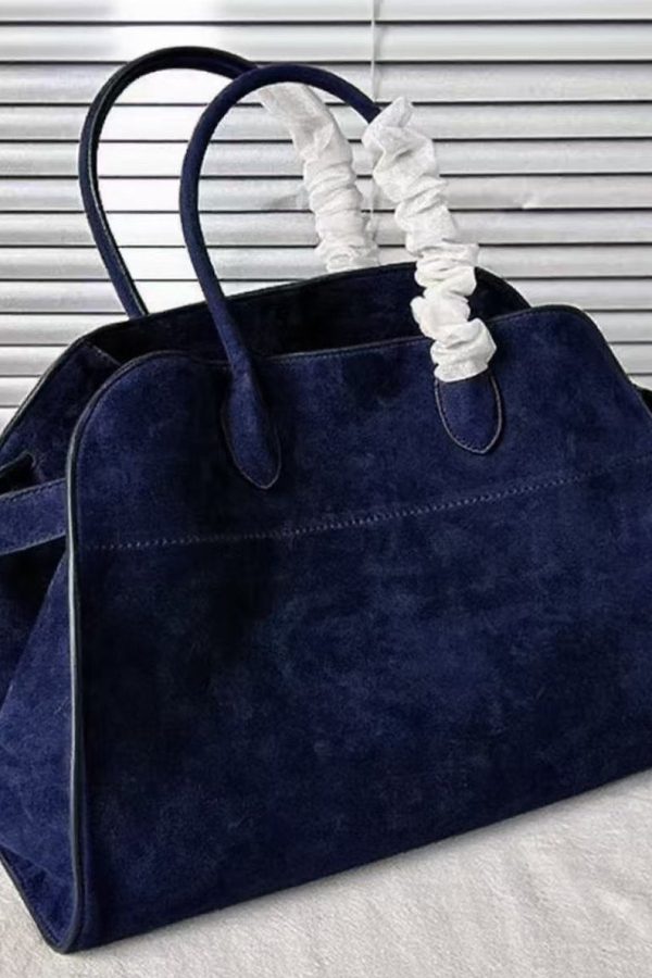 Fashion Green Large Capacity Suede Tote Handbag