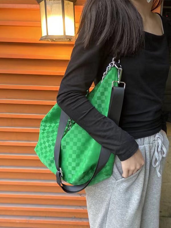 Fashion Green Large Capacity Velour Satchel Bag Handbag