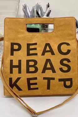 Fashion Khaki Graphic Suede Large Capacity Messenger Bag