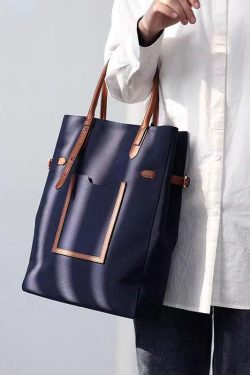 Fashion Khaki Large Capacity Satchel Bag Handbag