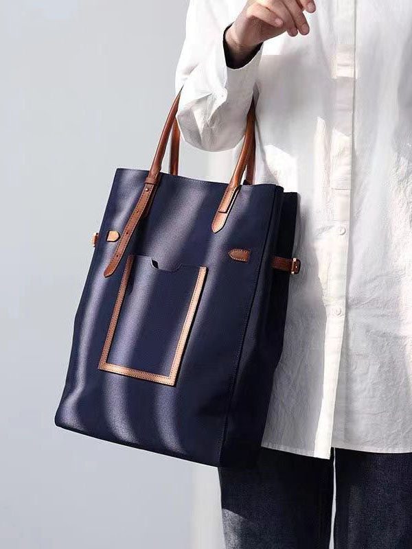 Fashion Khaki Large Capacity Satchel Bag Handbag