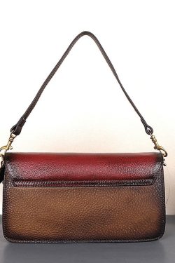 Fashion Red Rub color Paitings Calf Leather Satchel Handbag