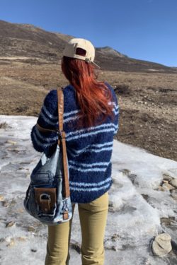 Fashion Versatile Blue Large Capacity Denim Satchel Bag Handbag