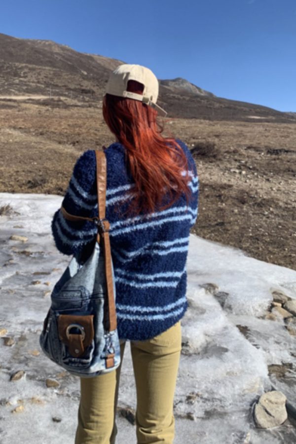 Fashion Versatile Blue Large Capacity Denim Satchel Bag Handbag