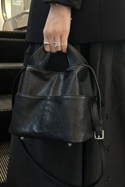 Fashion Versatile Brown Faux Leather Tote Handbag