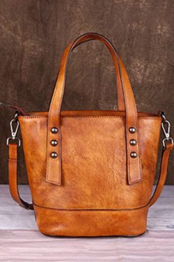 Fashion Yellow Embossing Paitings Calf Leather Messenger Bag