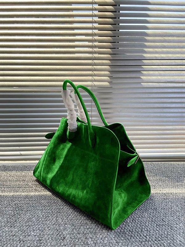 Fashion Yellow Large Capacity Suede Tote Handbag