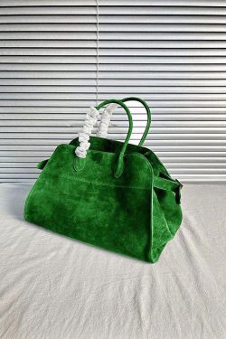 Fashion Yellow Large Capacity Suede Tote Handbag