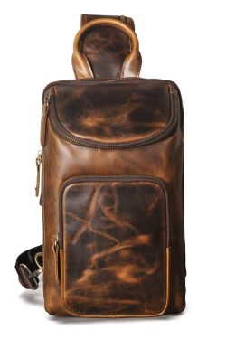 Fashionable Boutique Cowhide Versatile Chest Bag