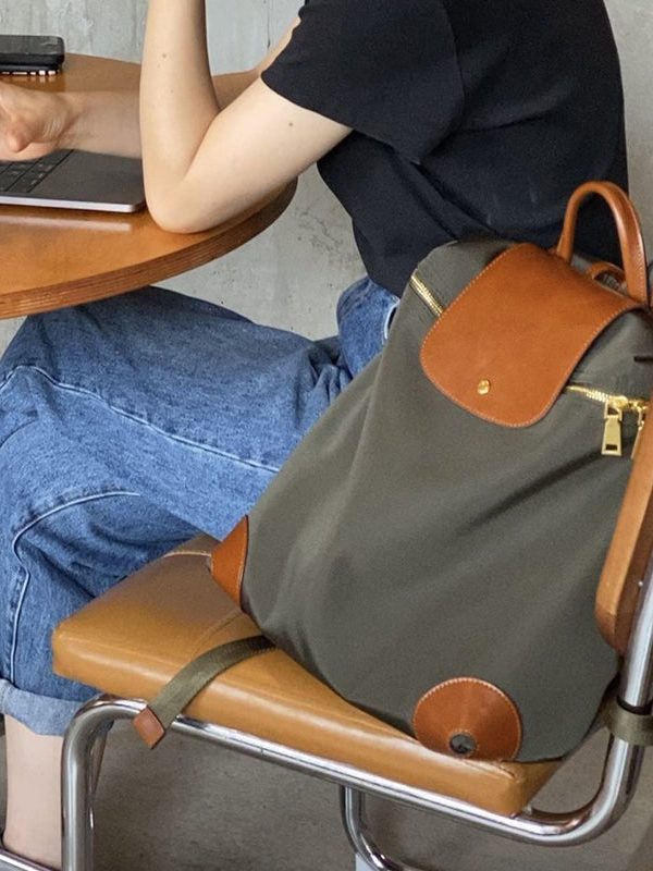 Fashionable Korean Version Lightweight Nylon Cloth Backpack