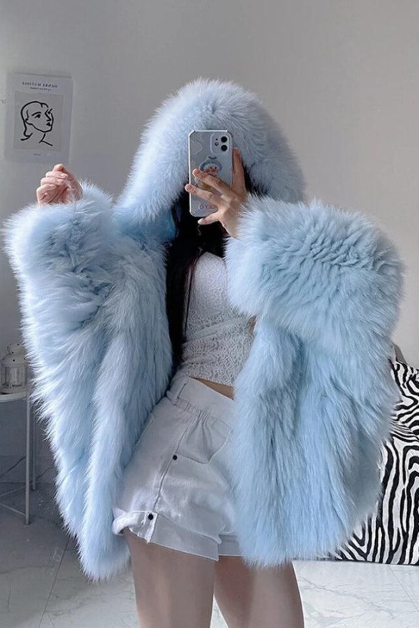 Faux Fur Hooded Jacket