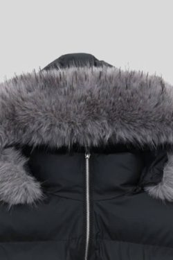 Faux Fur Hooded Puffer Jacket