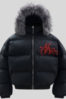 Faux Fur Hooded Puffer Jacket