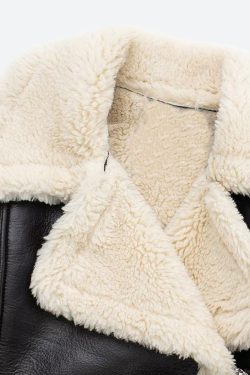Faux Fur Lined Biker Jacket