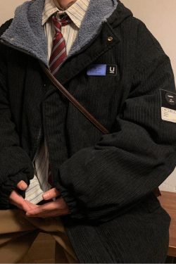 Faux Fur Lining Hooded Puffer Jacket