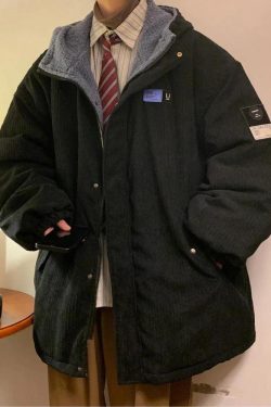 Faux Fur Lining Hooded Puffer Jacket