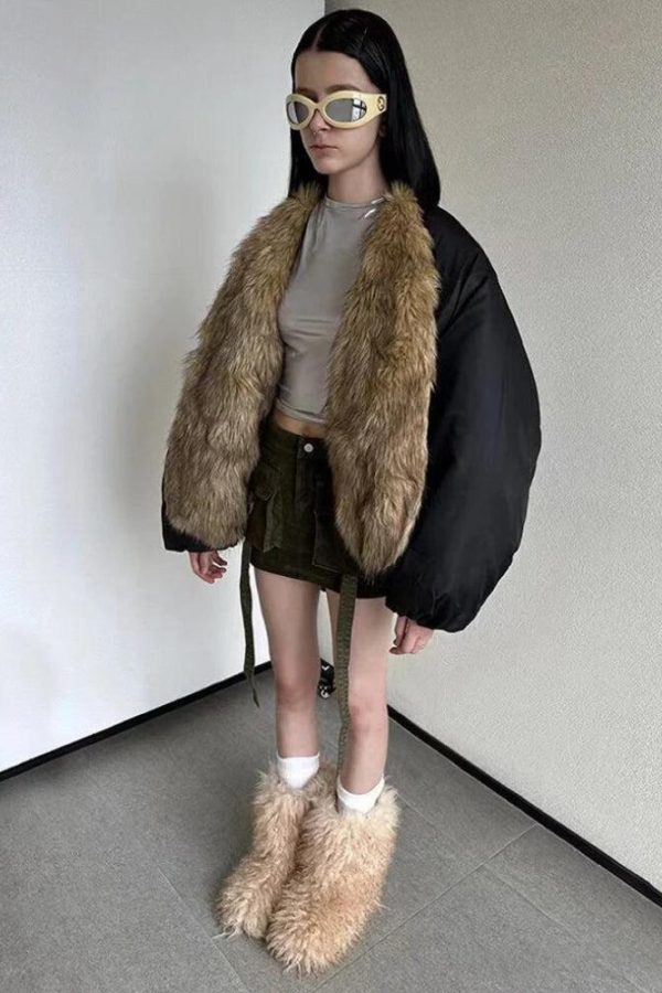 Faux Fur Puffer Jacket
