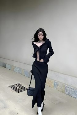 Faux Fur Trim Cardigan