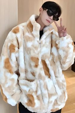 Faux Fur Zip-Up Teddy Jacket