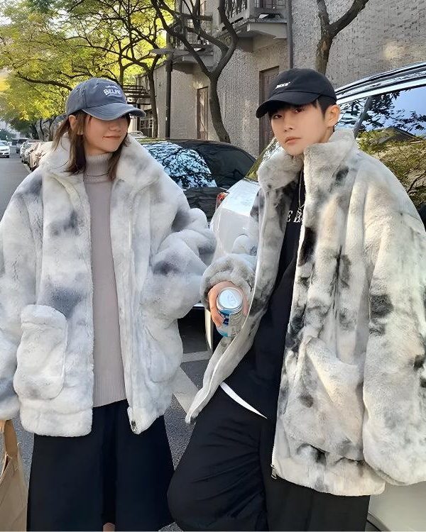 Faux Fur Zip-Up Teddy Jacket