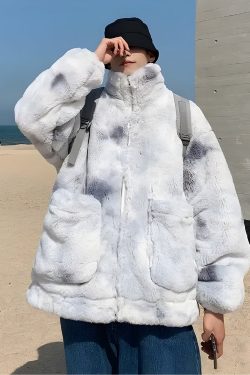 Faux Fur Zip-Up Teddy Jacket