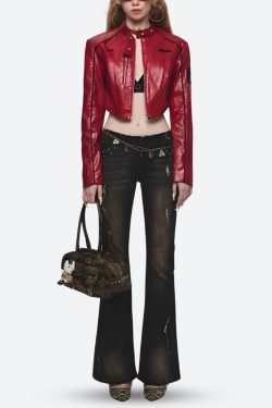 Faux Leather Biker Jacket