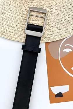Faux Leather Classic Belt
