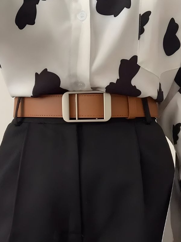 Faux Leather Classic Belt