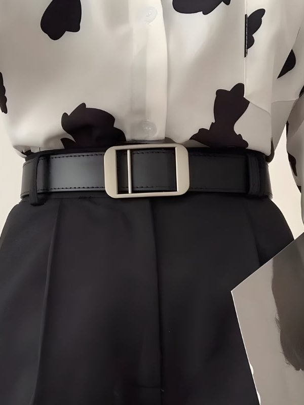 Faux Leather Classic Belt