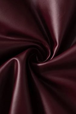 Faux Leather One Shoulder Top