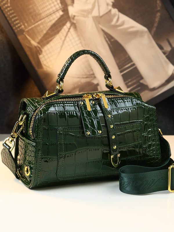 Fine Alligator Pattern Durable CrossBody Women Handbags