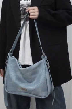 Fine Black Canvas Patchwork Faux Leather Messenger Bag