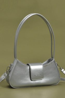 Fine Black Solid Durable Faux Leather Hobo Bag