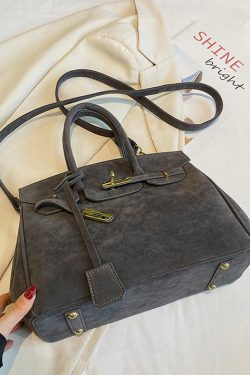 Fine Brown Suede Women Large Capacity Tote Handbag