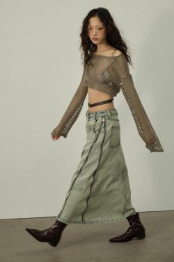 Fishnet Crop Shrug Sweater