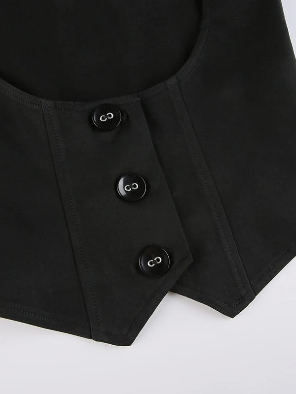 Fitted Button Up Vest