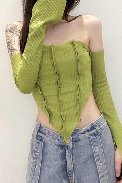 Flare Sleeved Halter Top