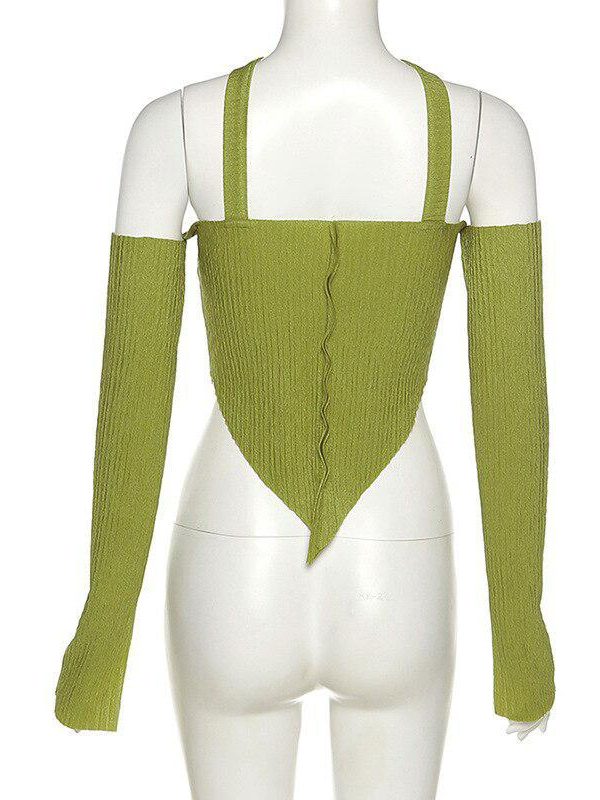 Flare Sleeved Halter Top